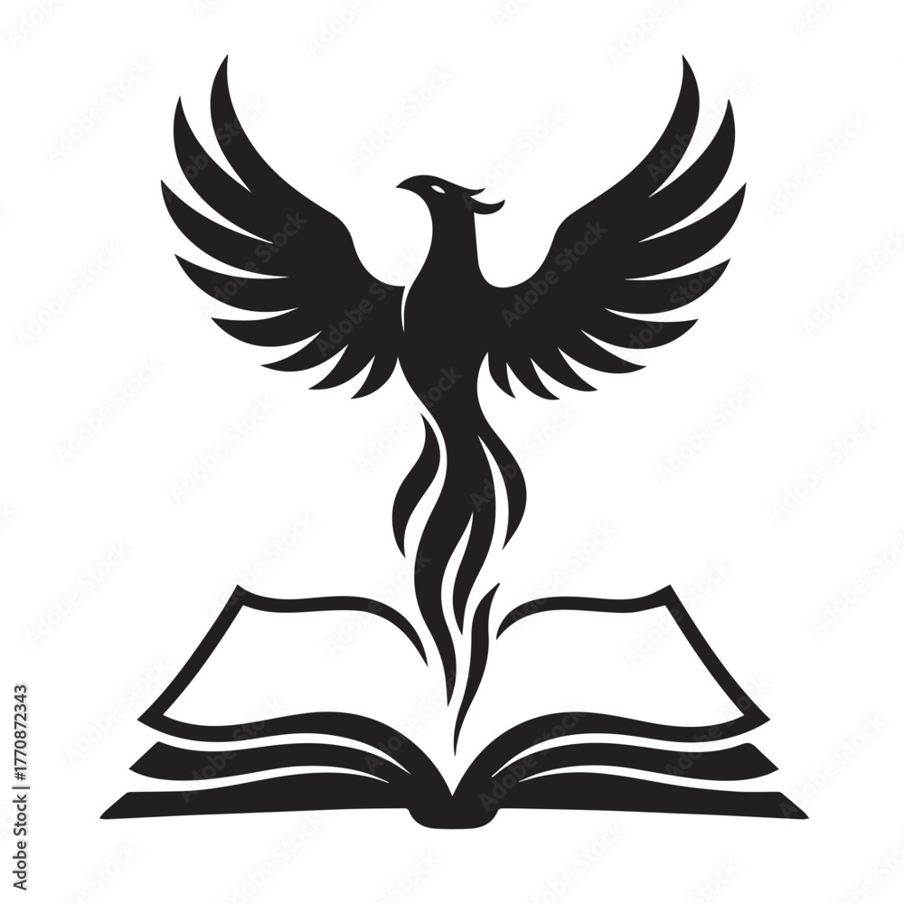 Fototapeta premium Black angel wings vector illustration silhouette for tattoo design and flying bird symbol