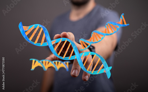 Abstract image of a man int...