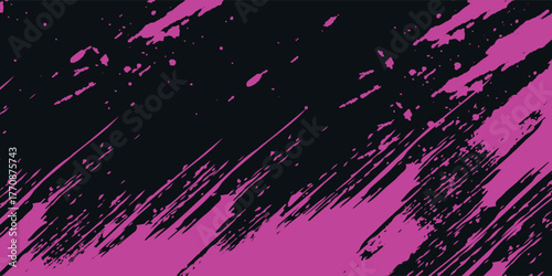 Abstract Dynamic Pink Grunge Texture In Black Background