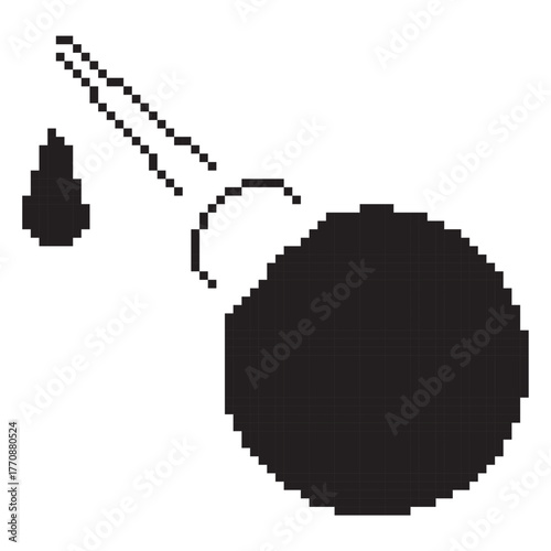 enema pixel icon, 8-bit. Vector illustration on a white background.