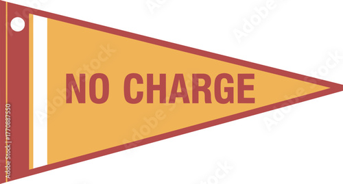 Free Promo Triangle Pennant Flag Signage Icon Vector Graphic