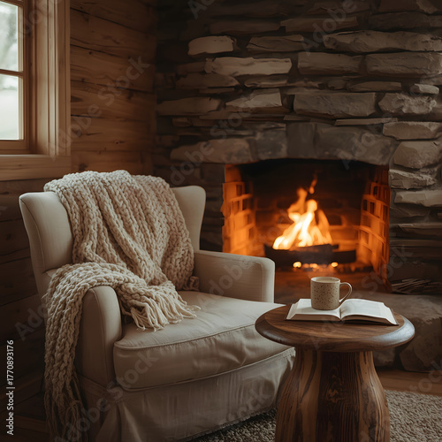 sofa layout with fireplace