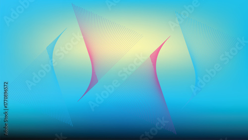 Abstract geometric background with gradient colors and flowing shapes for modern digital art and design projects enhancing visual appeal and creating dynamic graphic solutions