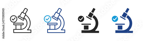 Research icon set multiple style collection