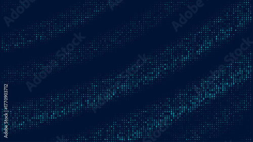 Futuristic Binary Matrix with Data Decryption Algorithm Concept in Technology and Hacker Coding Design, 0 and 1 Numbers for Cybersecurity	