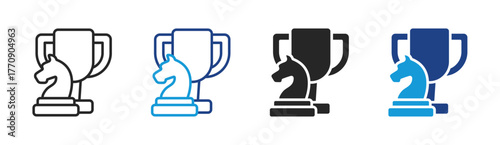 Achievement icon set multiple style collection