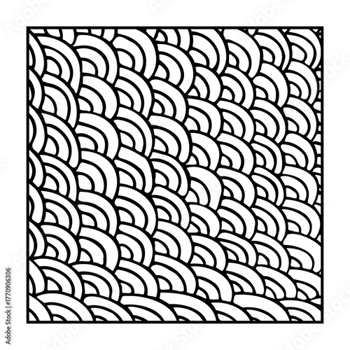 Hand drawn decorative zentangle graphic pattern. Doodle tiles for adult coloring book. Doodle vector zentangle design element