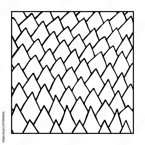 Hand drawn decorative zentangle graphic pattern. Doodle tiles for adult coloring book. Doodle vector zentangle design element