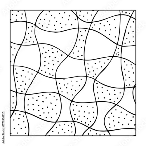 Hand drawn decorative zentangle graphic pattern. Doodle tiles for adult coloring book. Doodle vector zentangle design element