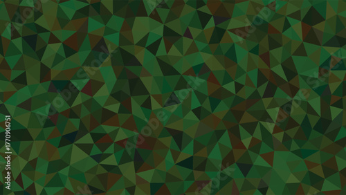 A close-up view of a dense forest with lush green foliage and brown undergrowth