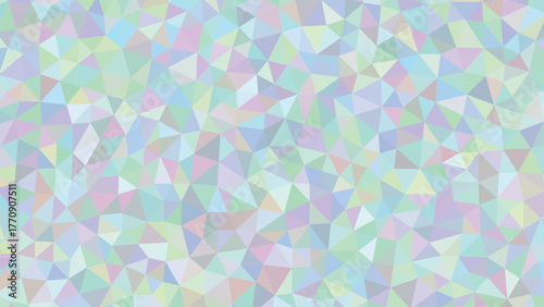 Soft pastel geometric background with an abstract mosaic of irregularly shaped triangles creating a subtle, modern texture
