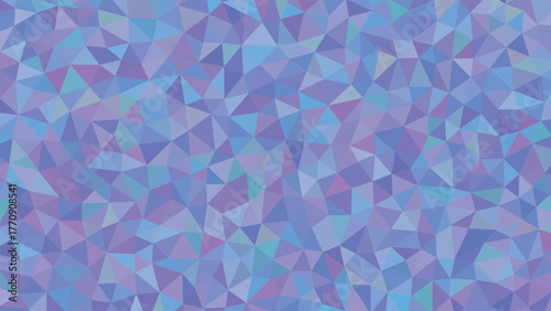 Abstract geometric background with a low poly crystal pattern design in purple tones