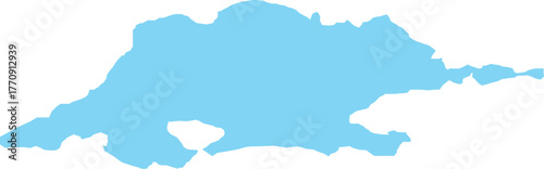 Vector Map of Marmara Sea Outline Shape Map