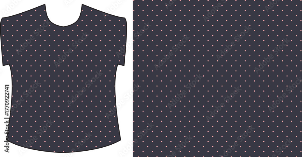 Seamless Polka Dot Vector Pattern Background