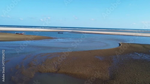 tides on near the indian sea beach.