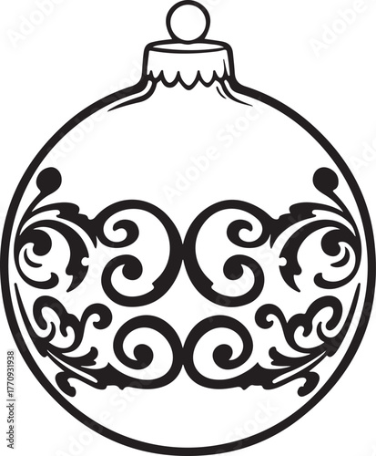 Elegant Christmas ornament vector design for festive season promotion
