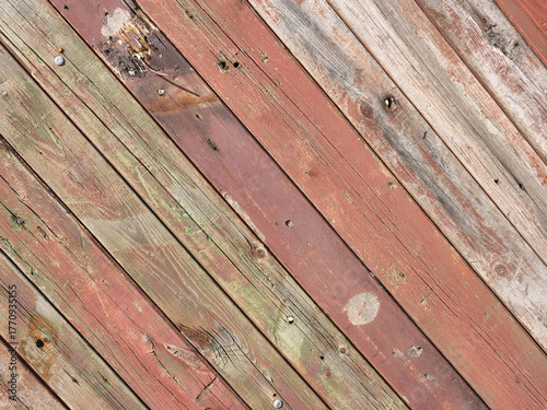 Distressed, weathered planks. Panel made from old planks. Vintage background