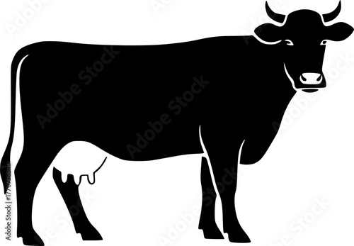 Cow - High Quality Vector Logo - Vector illustration ideal for T-shirt graphic
