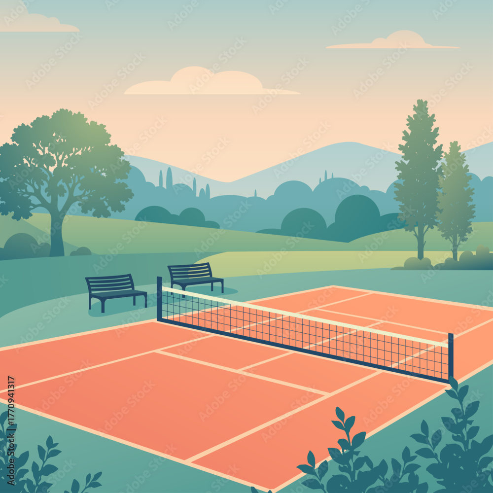Fototapeta premium tennis court
