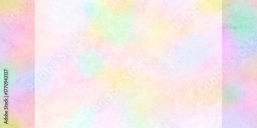 light pastel watercolor background with lighter center section, paper texture with copy space