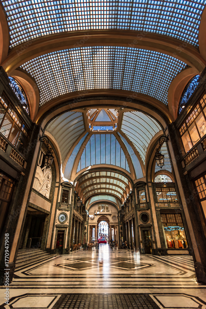 Fototapeta premium Turin, Italy. The Gallery San Federico