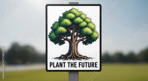 Logo of a tree with slogan “Plant the Future.”