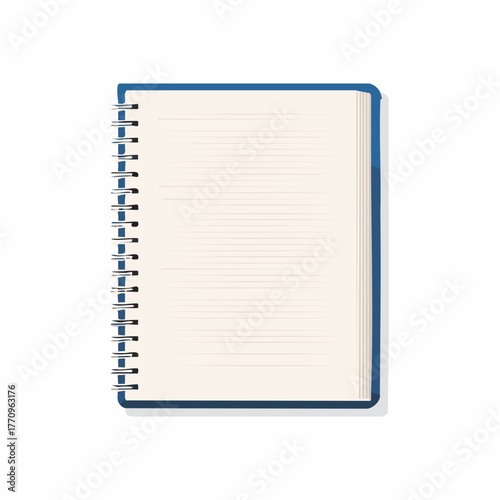 Paper notebook with spiral binding