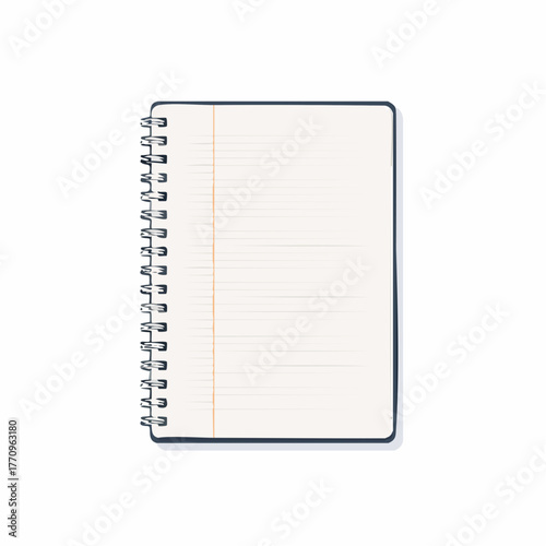 Paper notebook with spiral binding