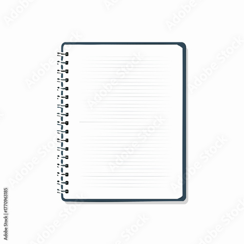 Paper notebook with spiral binding