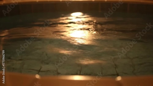 Serene Water Birth with Cinematic Reflections and Warm Contrast