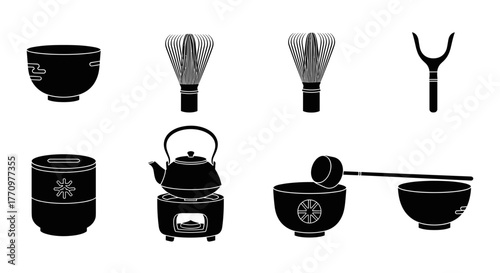 Elegant Japanese matcha tea ceremony set for traditional preparation and mindful moments