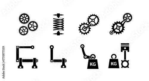 Dynamic mechanical components and engineering elements for industrial design projects