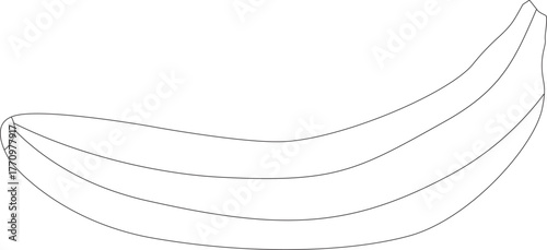 Banana line icon,healthy fruit.vector illustration