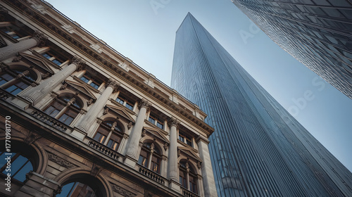 Architectural Harmony: Traditional Heritage Buildings Against Modern City Skylines