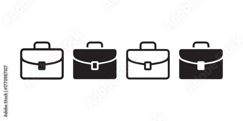 briefcase icon collection vector briefcase glyphs for ui and branding use