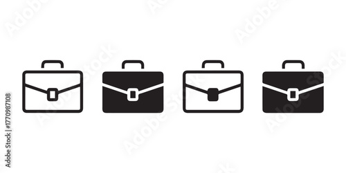 briefcase icon pack simple briefcase icons for app ui and web interfaces