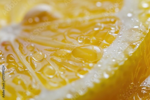 Lemon slice close-up