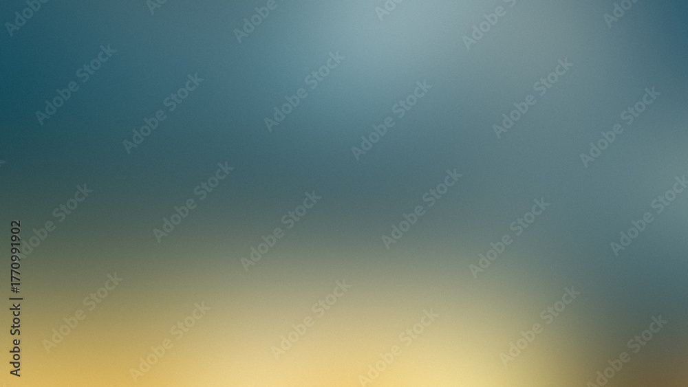 Fototapeta premium Grainy blue and yellow gradient blur background