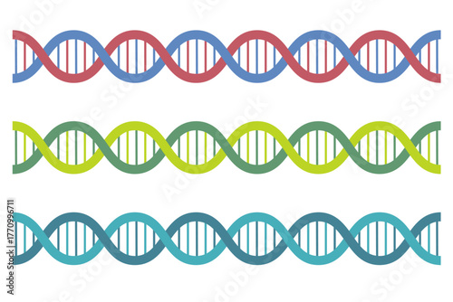 DNA structure molecule icon. DNA helix icon