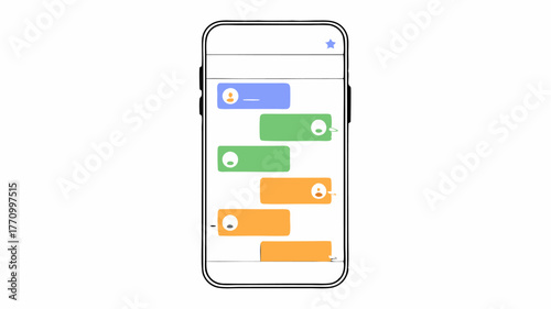 A smartphone displaying a vibrant social media feed filled with supportive comments and uplifting messages exchanged a users in an online support group.