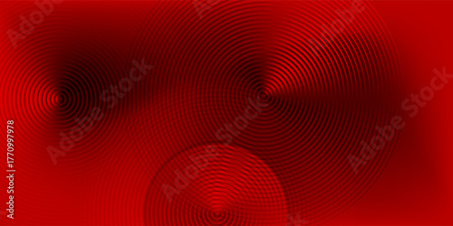 Red abstract circle background with dynamic shapes composition modern abstract design illustration