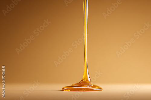 luxury honey studio, gorgeous studio with stylish golden setting showcases luxurious, high-quality ambiance, as honey flows elegantly