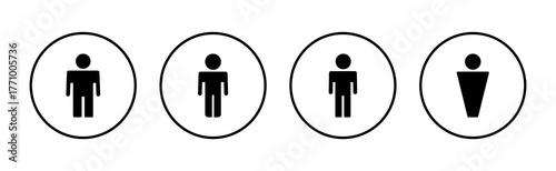 Man icon vector. male sign and symbol. human symbol