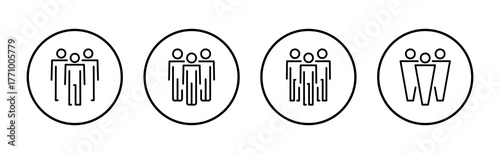people icon vector. person sign and symbol. User Icon vector
