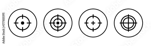 Target icon vector. goal icon vector. target marketing sign and symbol