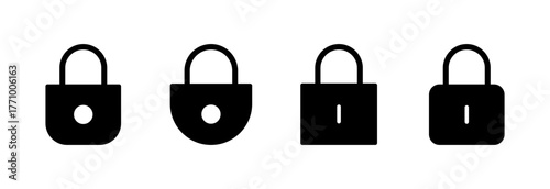 Lock icon vector illustration. Padlock sign and symbol. Encryption icon. Security symbol