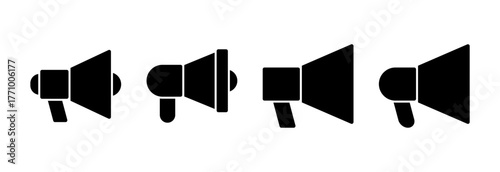 Megaphone icon vector illustration. Loudspeaker sign and symbol