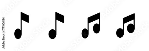 Music icon vector illustration. note music sign and symbol