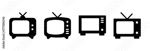 Tv icon vector illustration. television sign and symbol