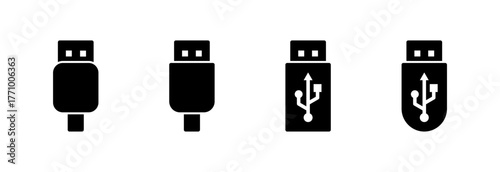 Usb icon vector illustration. Flash disk sign and symbol. flash drive sign.